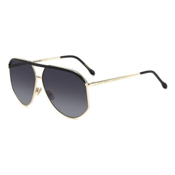 A1187Z New ISABEL MARANT Gold Aviator IM 0139/S RHL9O Sunglasses Women - Picture 1 of 4